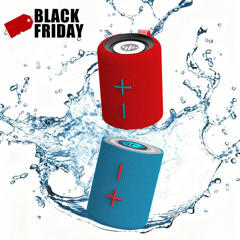 Stromberg MEGA-TWIN Portable Bluetooth Speaker plus with 2-In-1 Design IPX4 Water Resistant 10H Playtime TWS Pairing BT5.3 FM Radio 20W Subwoofer for Home Party Outdoor Beach Audio