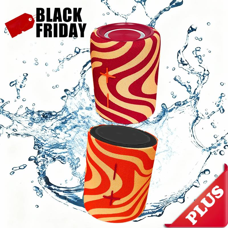 Stromberg MEGA-TWIN Portable Bluetooth Speaker plus with 2-In-1 Design IPX4 Water Resistant 10H Playtime TWS Pairing BT5.3 FM Radio 20W Subwoofer for Home Party Outdoor Beach Audio